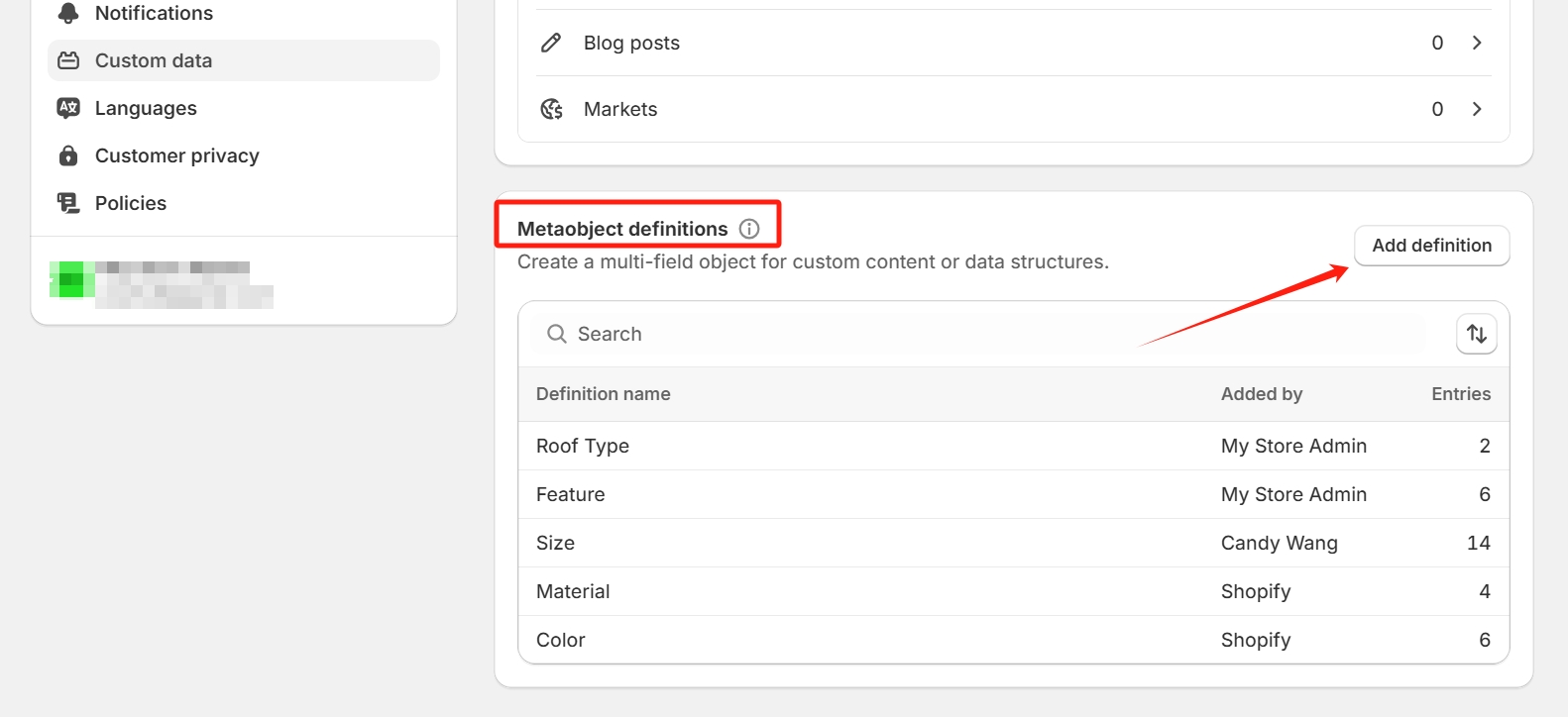 add metaobject definitions